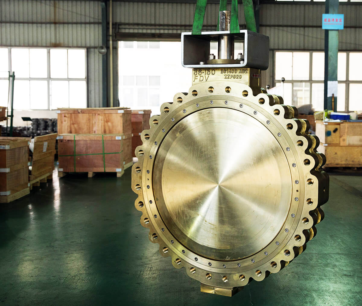 FDV 36 & 48 inches Aluminium Bronze high performance butterfly valves & dual plate check valves are ready to ship